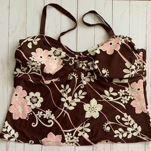 Ocean Dream Tankini Bathing Suit Top, Size 18W